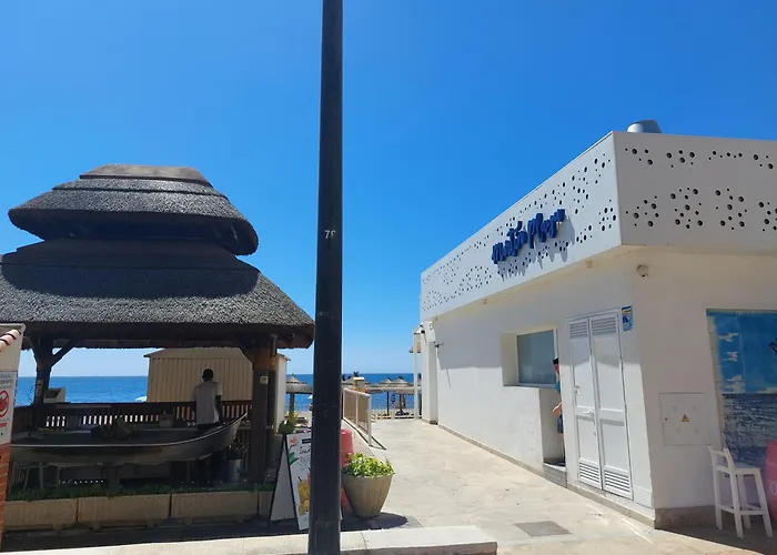 公寓 Estudio Con Piscina Y Parking, Playa A 4 Min A Pie, Tren A 2 Min *