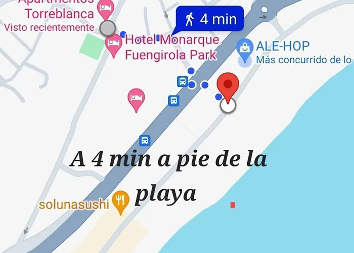 Apartment Estudio Con Piscina Y Parking, Playa A 4 Min A Pie, Tren A 2 Min *